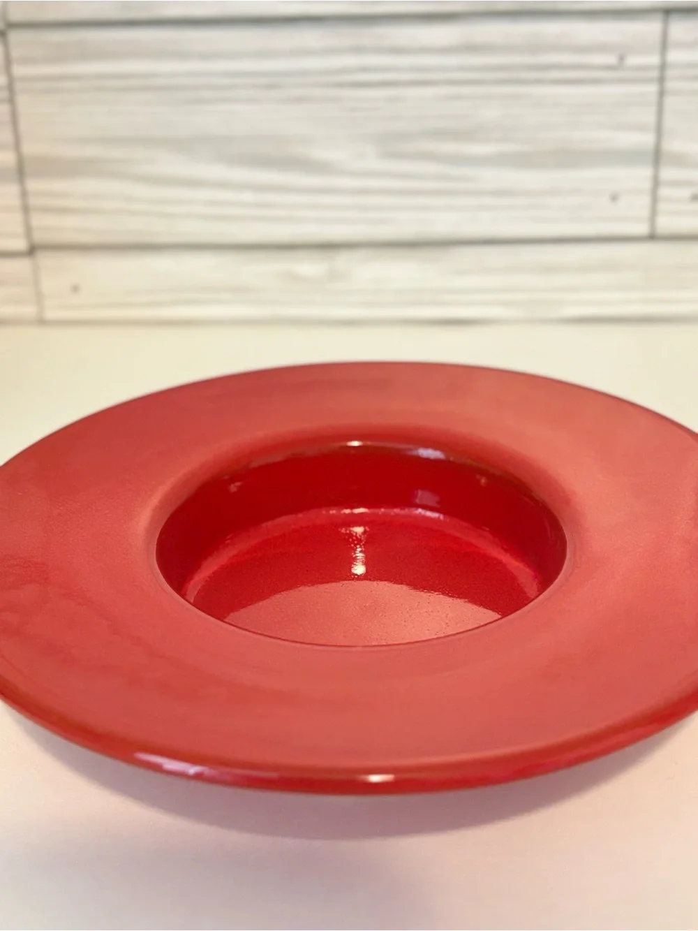 Vintage Mamma Ro Red Candleholders Pair Italian Glazed Terracotta Pottery 1